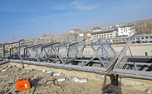 敦煌博物馆青松路街道排烟天窗