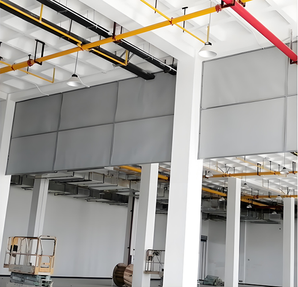 防火布青松路街道挡烟垂壁