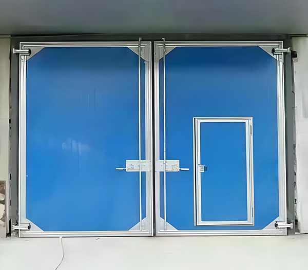 青松路街道工业平开门