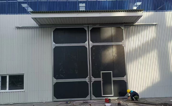 青松路街道工业推拉门