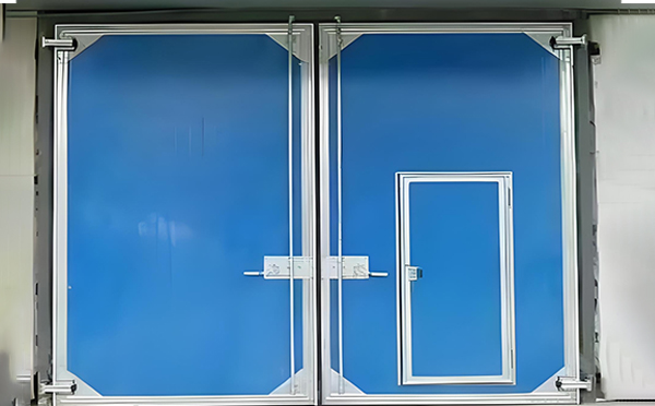 青松路街道工业平开门