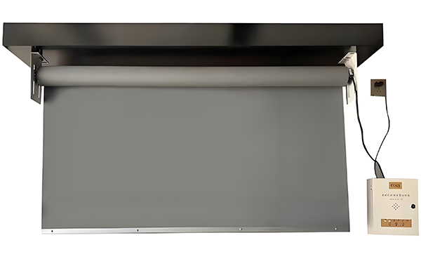 青松路街道电动挡烟垂壁