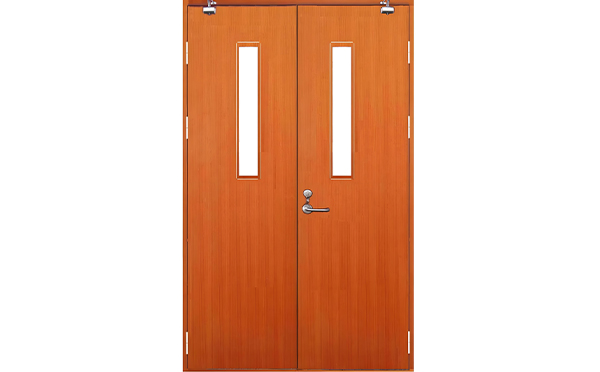 青松路街道木质防火门