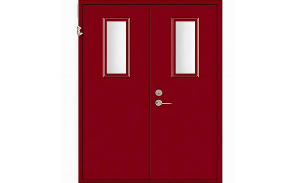 青松路街道木质防火门