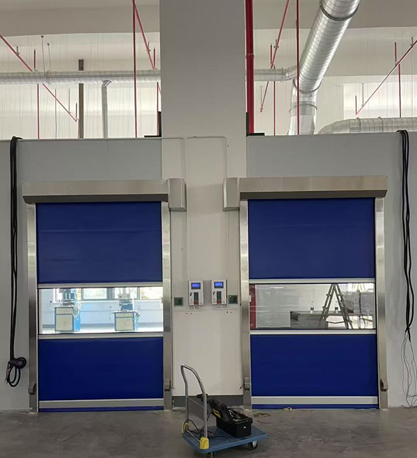 青松路街道快速青松路街道卷帘门助力食品加工车间环境升级